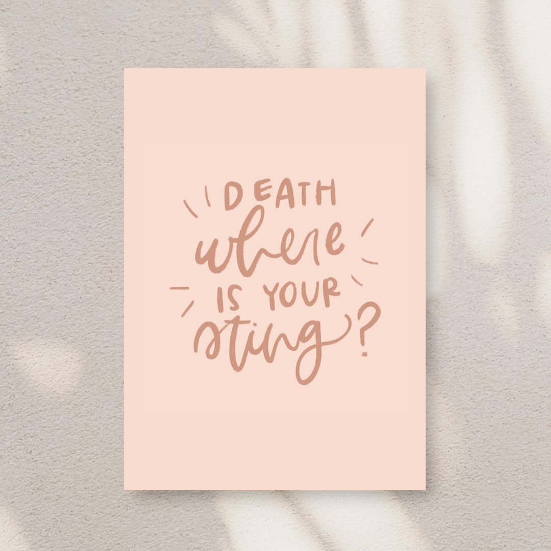 Death Where is Your Sting Art Print