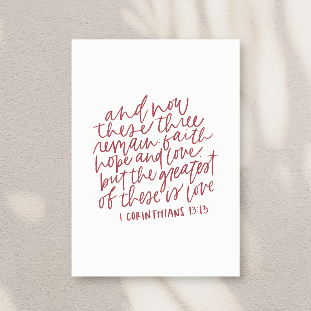 1 Corinthians Art Print