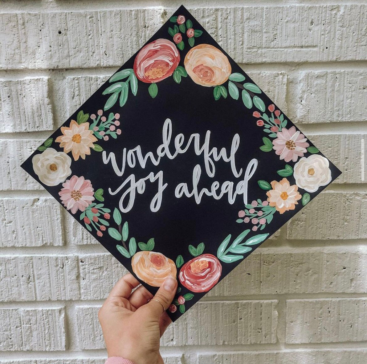 Custom Painted Grad Cap Topper