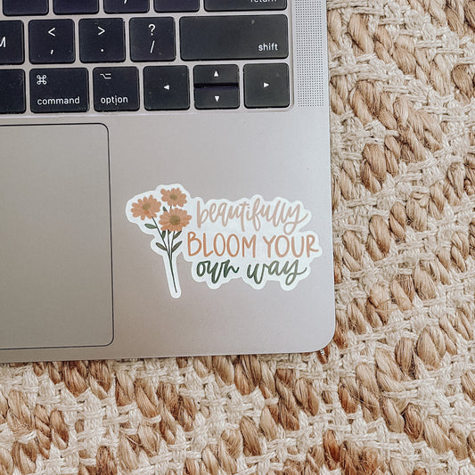 Beautifully Bloom Sticker