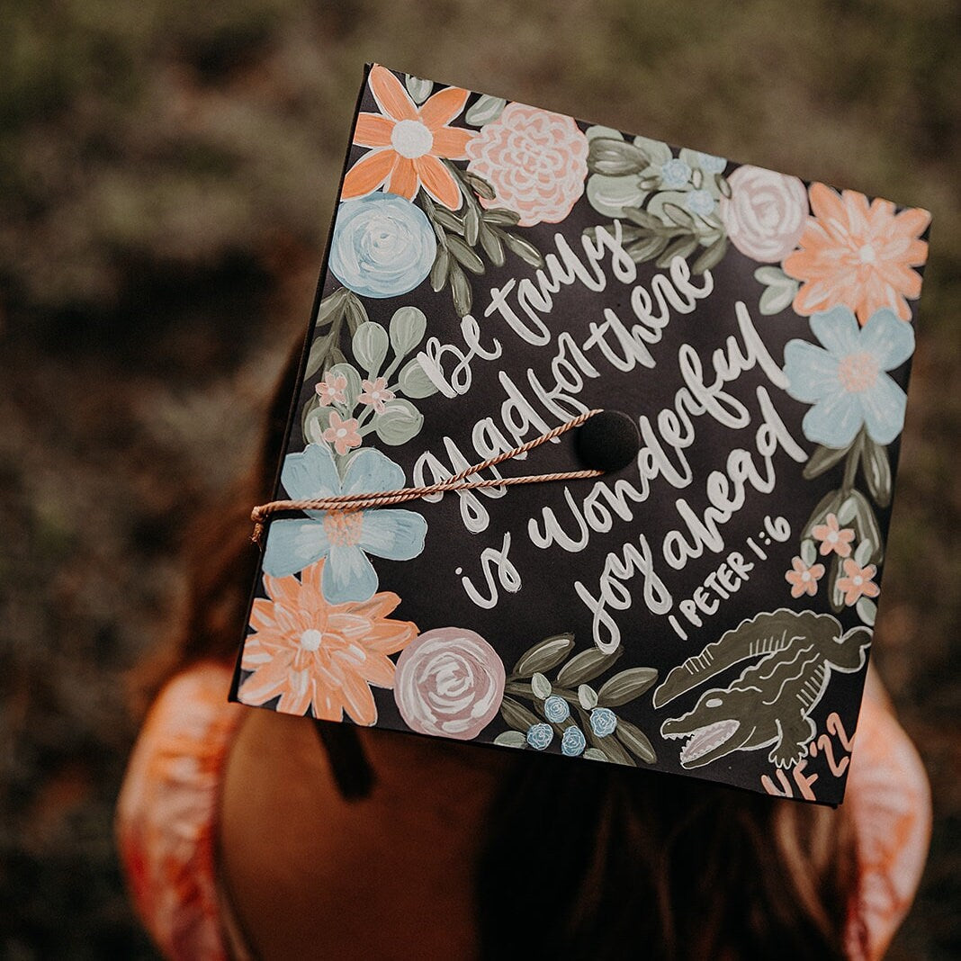 Custom Painted Grad Cap Topper – Glorify Company